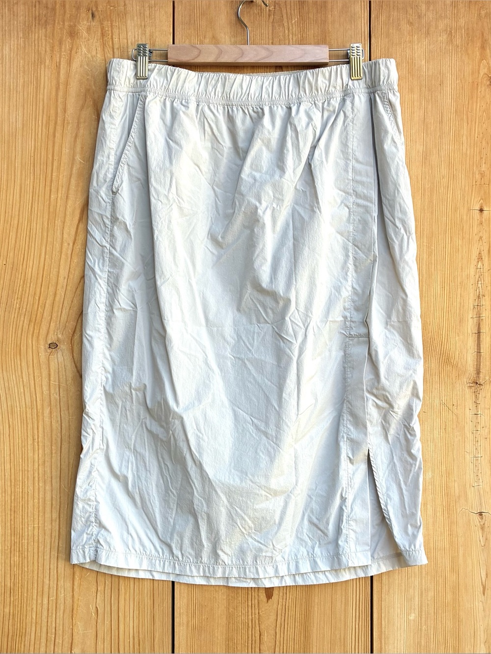 Zella Tan Lightweight Midi Skirt Sz Large